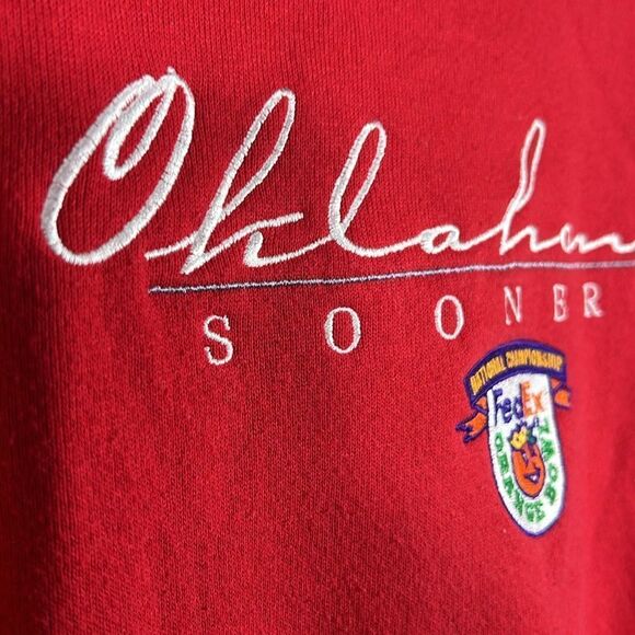 🏈 Vintage OKLAHOMA SOONERS College Football National Championship CREWNECK - EU - Picture 4 of 9
